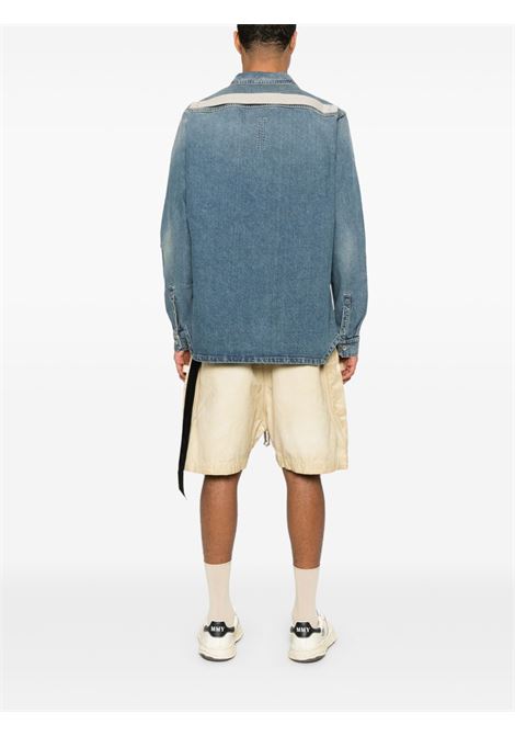 Camicia in denim blu Rick Owens DRKSHDW - uomo RICK OWENS DRKSHDW | DU01E3755DWB06